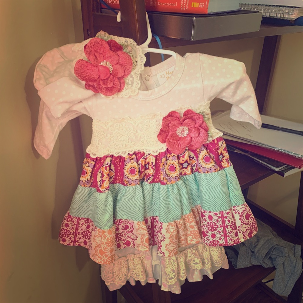 Haute Baby - New Baby girl outfit with hat